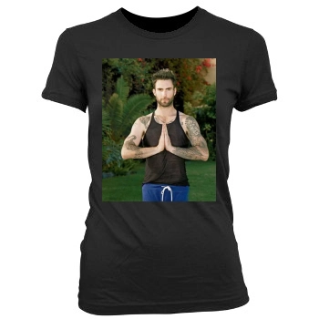 Adam Levine Women's Junior Cut Crewneck T-Shirt