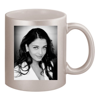 Aishwarya Rai 11oz Metallic Silver Mug