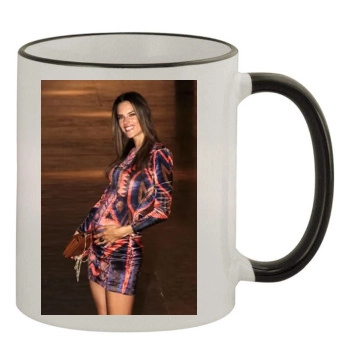 Alessandra Ambrosio 11oz Colored Rim & Handle Mug