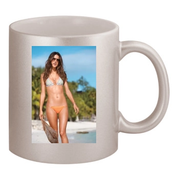 Alessandra Ambrosio 11oz Metallic Silver Mug