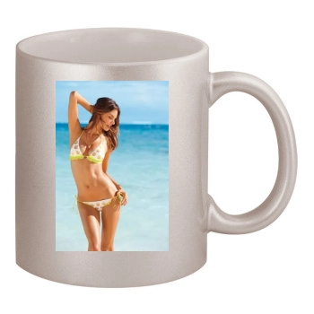 Alessandra Ambrosio 11oz Metallic Silver Mug