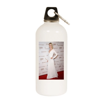 Ali Larter White Water Bottle With Carabiner