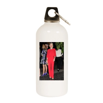 Ali Larter White Water Bottle With Carabiner