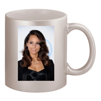 Alicia Keys 11oz Metallic Silver Mug