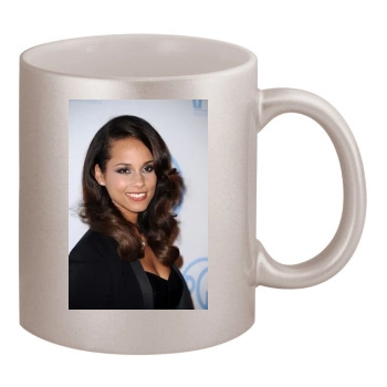 Alicia Keys 11oz Metallic Silver Mug