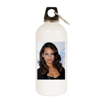 Alicia Keys White Water Bottle With Carabiner