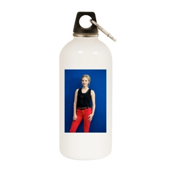 Amanda Seyfried White Water Bottle With Carabiner