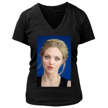 Amanda Seyfried Women's Deep V-Neck TShirt