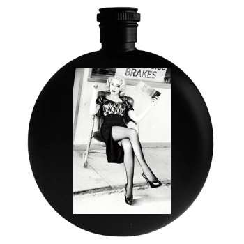 Amber Heard Round Flask