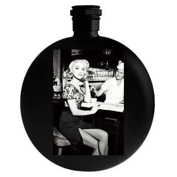 Amber Heard Round Flask