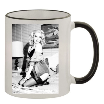 Amber Heard 11oz Colored Rim & Handle Mug