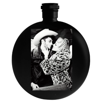 Amber Heard Round Flask