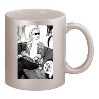 Amber Heard 11oz Metallic Silver Mug