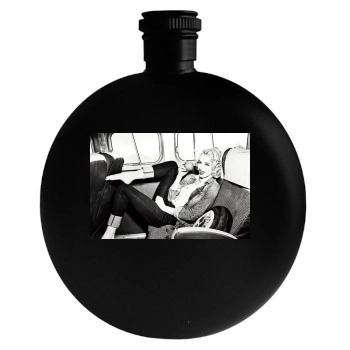 Amber Heard Round Flask