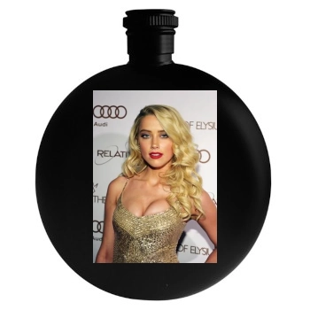 Amber Heard Round Flask