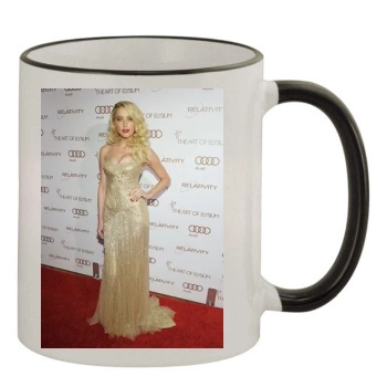 Amber Heard 11oz Colored Rim & Handle Mug