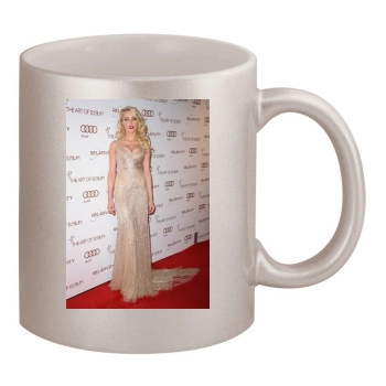 Amber Heard 11oz Metallic Silver Mug