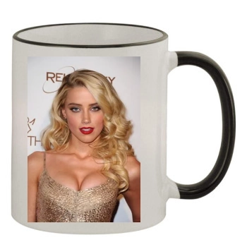 Amber Heard 11oz Colored Rim & Handle Mug