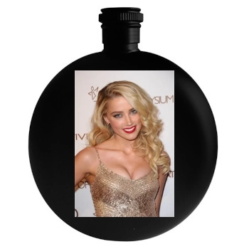 Amber Heard Round Flask