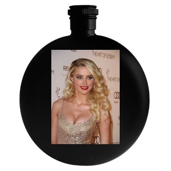 Amber Heard Round Flask