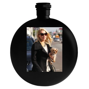 Amber Heard Round Flask