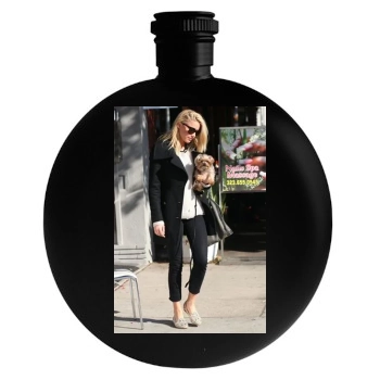 Amber Heard Round Flask