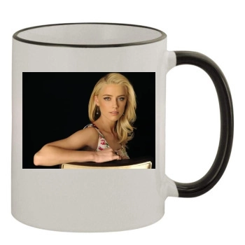 Amber Heard 11oz Colored Rim & Handle Mug