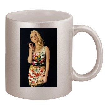 Amber Heard 11oz Metallic Silver Mug