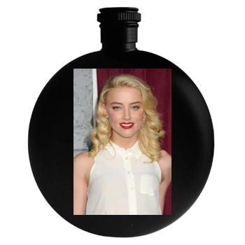 Amber Heard Round Flask