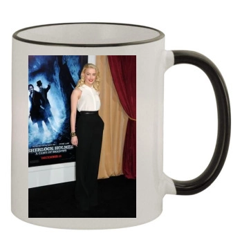 Amber Heard 11oz Colored Rim & Handle Mug