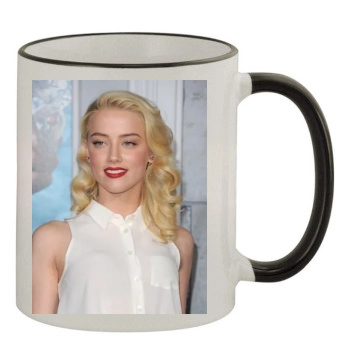 Amber Heard 11oz Colored Rim & Handle Mug