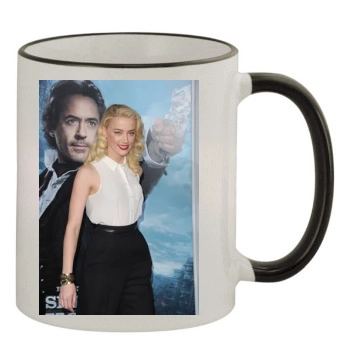 Amber Heard 11oz Colored Rim & Handle Mug