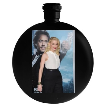 Amber Heard Round Flask