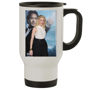 Amber Heard Stainless Steel Travel Mug