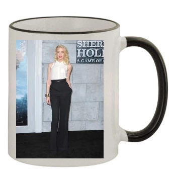 Amber Heard 11oz Colored Rim & Handle Mug