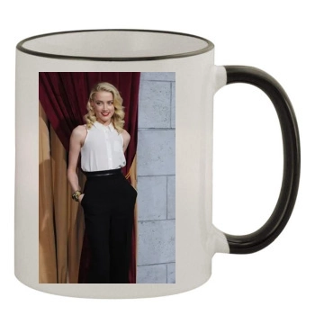 Amber Heard 11oz Colored Rim & Handle Mug