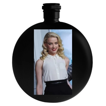 Amber Heard Round Flask