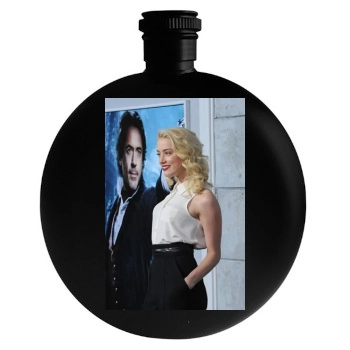 Amber Heard Round Flask