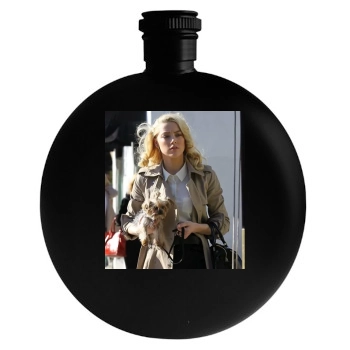 Amber Heard Round Flask