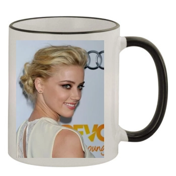 Amber Heard 11oz Colored Rim & Handle Mug