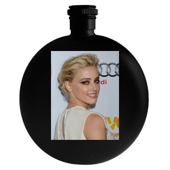 Amber Heard Round Flask