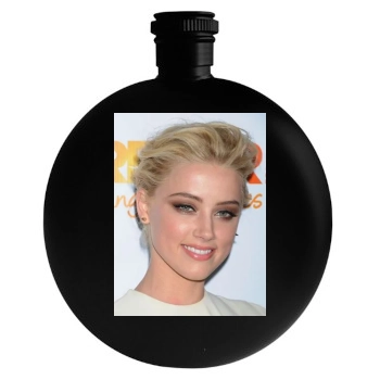 Amber Heard Round Flask