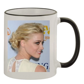 Amber Heard 11oz Colored Rim & Handle Mug