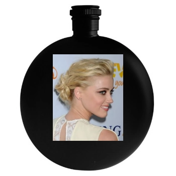 Amber Heard Round Flask