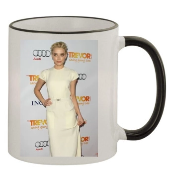 Amber Heard 11oz Colored Rim & Handle Mug