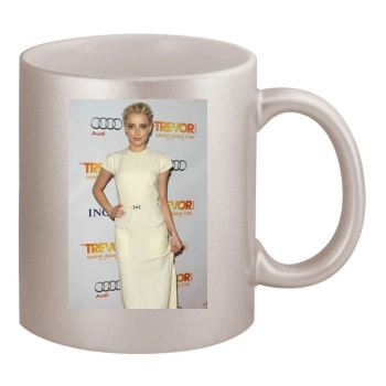 Amber Heard 11oz Metallic Silver Mug