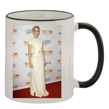 Amber Heard 11oz Colored Rim & Handle Mug