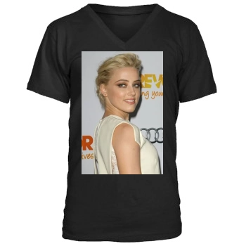 Amber Heard Men's V-Neck T-Shirt