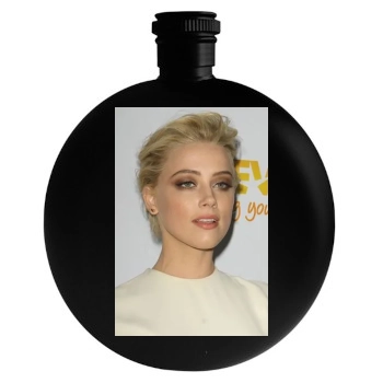 Amber Heard Round Flask