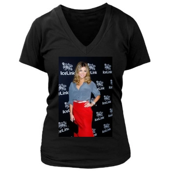 Amber Lancaster Women's Deep V-Neck TShirt